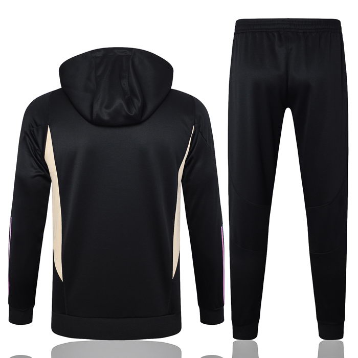 Chandal de Sudadera del Real Madrid Nino 23-24 Negro y Blanco